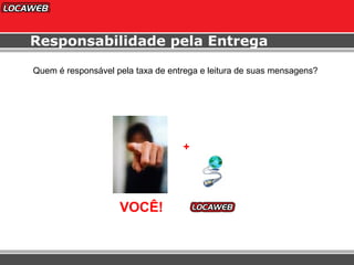 Responsabilidade pela Entrega VOCÊ! + Quem é responsável pela taxa de entrega e leitura de suas mensagens? 