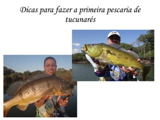 Dicas para fazer a primeira pescaria de
tucunarés