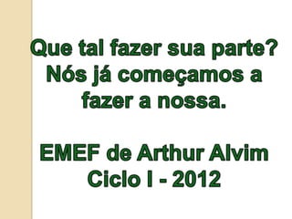 Dicasparasalvaro meioambiente