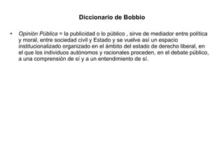 Diccionario de Bobbio ,[object Object]