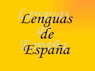 Lenguas  de España 
