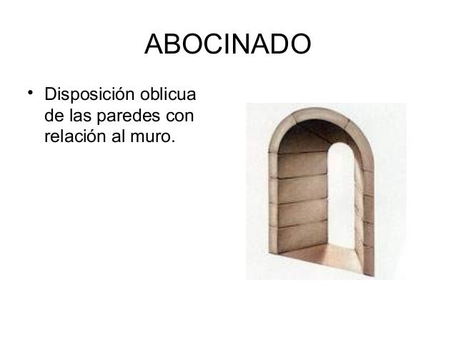 Resultado de imagen de abocinamiento arquitectura
