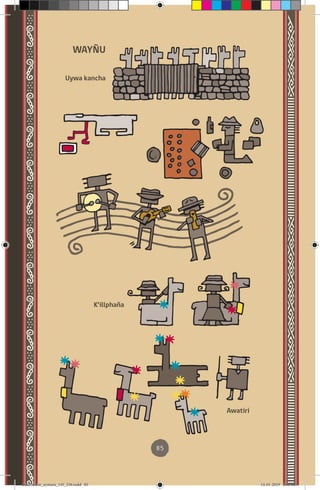 85
WAYÑU
Awatiri
K’illphaña
Uywa kancha
diccionario_aymara_145_230.indd 85 14-01-2019 13:14:10
 