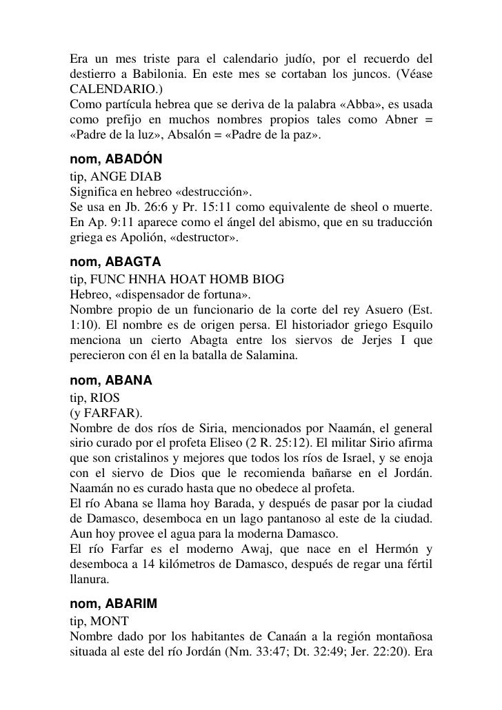Diccionario Biblico