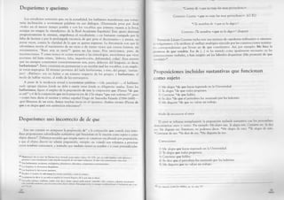 Dequeísmo y queísmo
Los estudiosos sostienen que, en la actualidad, los hablantes manifiestan una volun­
taria inclinación a economizar palabras en sus diálogos. ¡Demasiada prisa por decir
«todo» en el menor tiempo posible y con los vocablos que primero vienen a la boca,
aunque no tengan la «bendición» de la Real Academia Española! Este apuro destruye
progresivamente la sintaxis, empobrece el vocabulario — ya bastante castigado por la
falta de lectura y por la prolongada vacancia de que goza el diccionario— y atenta, no
pocas veces, contra la claridad de lo que se quiere expresar. La frecuencia con que lo
advertimos revela el nacimiento de un vicio o de varios vicios que crecen lozanos, sin
retraimientos. “Rara avis in terris”41 quien no los tiene. Nos enviciamos, pues, de
incorrecciones. Y como nunca es ocioso recurrir a las etimologías, recordemos que vicio
proviene del latín vitium, ‘defecto, falta, imperfección, deformidad, culpa’. Esos errores
que no siempre cometemos conscientemente son, pues, defectos del lenguaje, es decir,
barbarismos42. Éstos consisten en pronunciar o en escribir mal los vocablos, o en emple­
ar voces impropias. El término proviene del latín barbarismus, y éste, del griego, ‘extran­
jero’. «Bárbaro» era un latino o un romano respecto de los griegos, y barbarismo, el
modo de hablar vicioso, al estilo de los extranjeros.
A pesar de la tendencia actual a economizar palabras — ¡oh, paradoja!— , el hablante
suele agregar algunas donde no debe y omitir otras donde es obligatorio usarlas. Entre los
barbarismos, figura el empleo de la preposición de más la conjunción que (Piensa *de que
es así)43y el de la conjunción que sin la preposición de (¿Se alegra *que esté enfermo?)44, pues
— como bien decía el escritor y crítico españolDiego de Saavedra Fajardo (1584-1648)—
«por librarnos de un vicio, damos muchas veces en el opuesto». Ambos errores (Piensa de
que y se alegra que) son auténticos solecismos45.
Dequeísmo: uso incorrecto de de que
?
Este uso consiste en anteponer la preposición de46 a la conjunción que cuando ésta intro­
duce proposiciones subordinadas sustantivas que funcionan en la oración como sujeto o como
objeto directo47. Debemos recordar que ningún sujeto se construye encabezado por preposición,
y que el objeto directo no admite preposición, excepto «a» cuando nos referimos a personas
cuyos nombres conocemos, a animales que también tienen su nombre o a cosas personificadas.
Hemistiquio de un verso de Décimo Junio Juvenal, poeta satírico latino (42-125), que, en estilo familiar, suele aplicarse a
persona o cosa conceptuada como singular excepción de una regla cualquiera. Se dice más comúnmente «rara avis».
4^ Son barbarismos: arcaísmos, neologismos, pleonasmos, solecismos, vulgarismos y extranjerismos.
43 Los lingüistas lo denominan dequeísmo.
44 Los lingüistas lo denominan queísmo.
45 Reciben el nombre de solecismos los errores cometidos contra la sintaxis.
4^ La preposición de es la que más se emplea en nuestra lengua y de la que más se abusa.
47 Los verbos afirmar, confirmar, contar, creer, decir, desear, esperar, pedir, pensar, responder, saber, etcétera, admiten una proposi­
ción incluida sustantiva, que funciona como objeto directo. Esta proposición va siempre encabezada por el incluyente que y no,
por *de que.
| |
*Cuenta de <que su viaje fue muy provechoso > .
Correcto: Cuenta <que su viaje fue muy provechoso>. (O. D.)
*¿Te asombra de <que yo lo diga>?
Correcto: ¿Te asombra <que yo lo diga>? (Sujeto)
Fernando Lázaro Carreter tacha este uso erróneo de «moderna ordinariez» e «insensa­
to vulgarismo», y lo atribuye al «influjo analógico ejercido por las construcciones nomina­
les correspondientes que llevan un de que constitutivo. Así, por ejemplo: Me hizo la
promesa de que vendría. Ese de [...] se ha sentido como igualmente necesario en las
‘ «instrucciones verbales, y han surgido así los híbridos dequeístas (Me prometió de que
vendría)»48.
Proposiciones incluidas sustantivas que funcionan
como sujeto
1) Me alegra *de que hayas ingresado en la Universidad.
2) Te alegra *de que todos progresen.
3) Conviene *de que hables.
4) Se dice *de que el periodista fue asesinado por los ladrones.
5) Me disgusta *de que no valore mi trabajo.
Modo de reconocer el error
El error se subsana reemplazando la proposición incluida sustantiva con los pronombres
demostrativos «eso» o «esto». Por ejemplo: Me alegra esto. Te alegra esto. Conviene eso. Se dice
eso. Me disgusta eso. Entonces, no podemos decir: *M e alegra de esto. *Te alegra de esto.
'•‘Conviene de eso. *Se dice de eso. *Me disgusta de eso.
Correcciones
1) Me alegra que hayas ingresado en la Universidad.
2) Te alegra que todos progresen.
3) Conviene que hables.
4) Se dice que el periodista fue asesinado por los ladrones.
5) Me disgusta que no valore mi trabajo.
Cfr. Valentín GARCÍA YEBRA, op. cit., pág. 147.
 