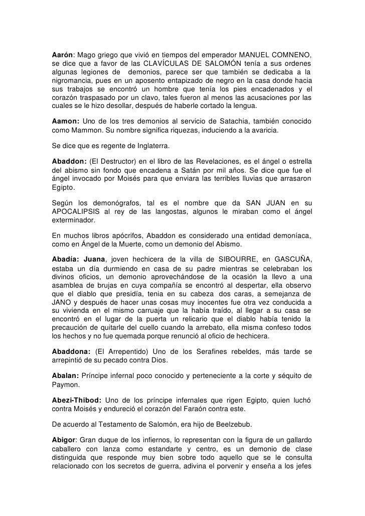 Diccionario Demonologico Diccionario Demonologico