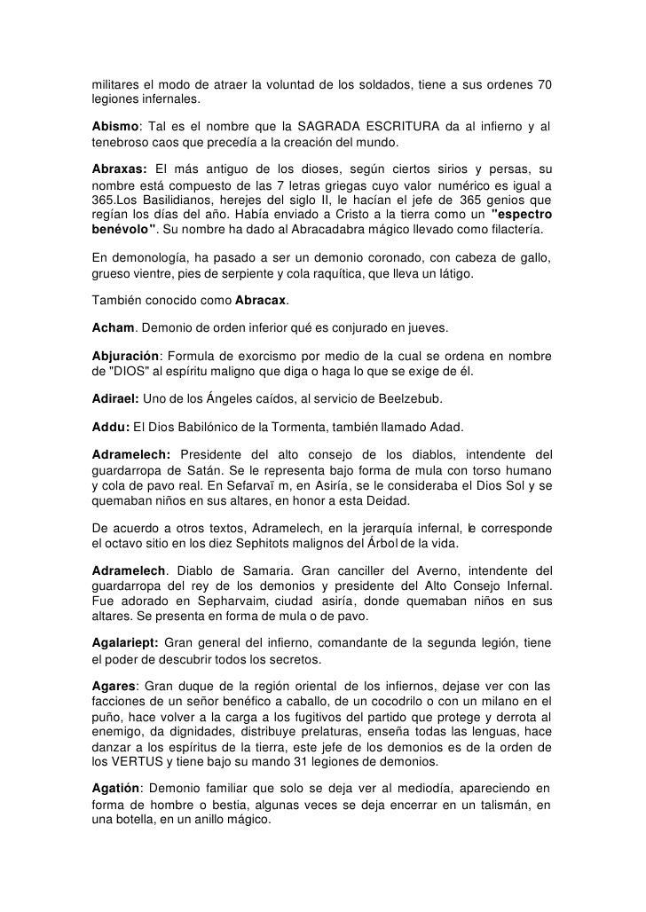 Diccionario Demonologico Diccionario Demonologico