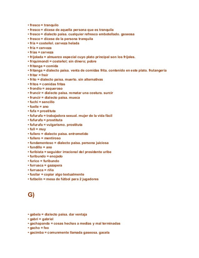 Diccionario de regionalismos de colombia