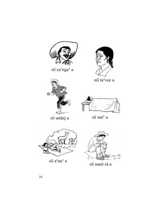 34
níí taßvee a
síí caßngaß a
síí nanó rá a
síí ranß asíí unánj a
síí aßnuß a
 