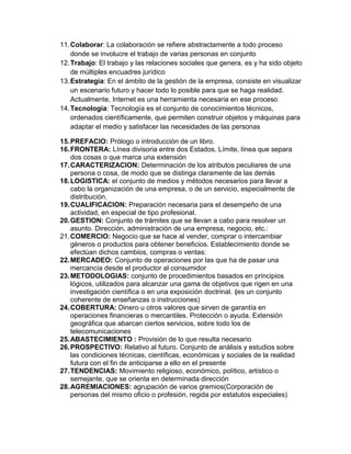 Diccionario de términos | DOCX