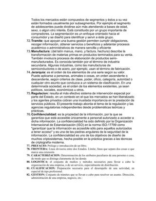 Diccionario de términos | DOCX