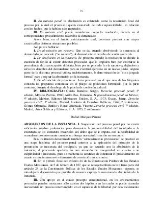 Absolución Diccionario jurídico mexicano | PDF
