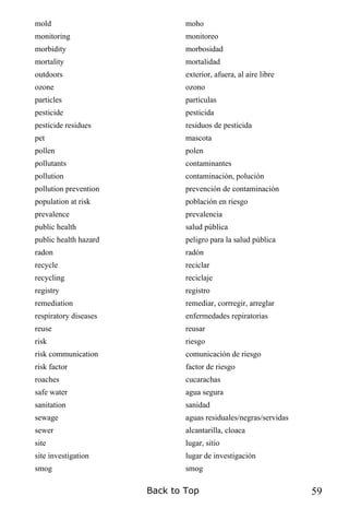 Diccionario medico español ingles | PDF