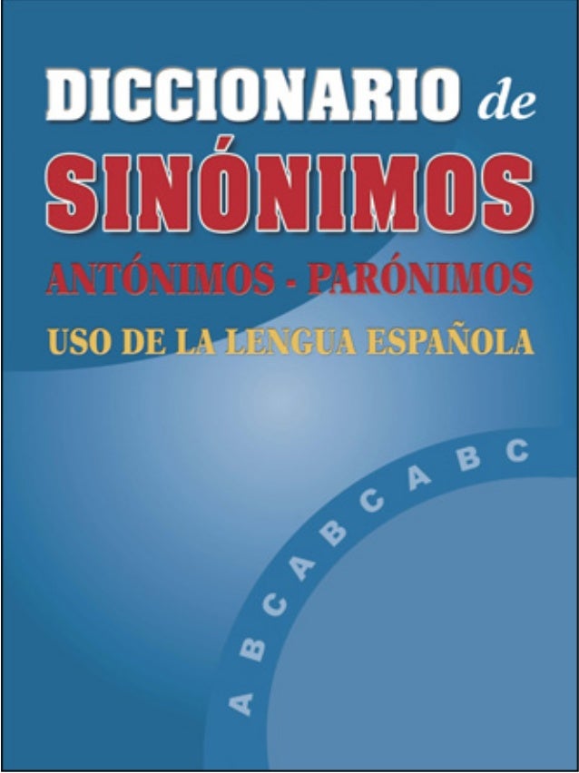 Resultado de imagen de diccionario de sinónimos