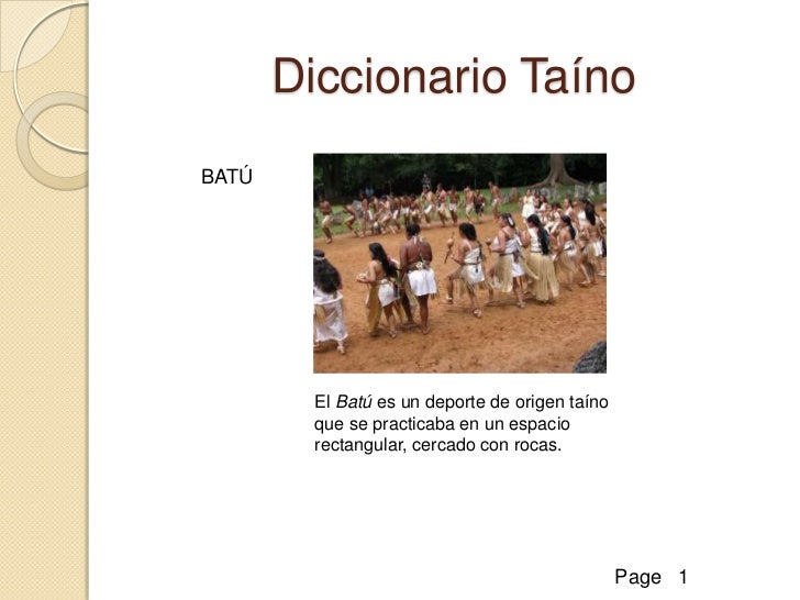 Diccionario taino new