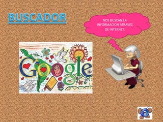 NOS BUSCAN LA
INFORMACION ATRAVEZ
    DE INTERNET.
 