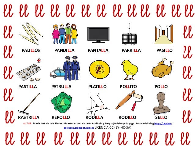 Diccionario visual ortográfico ll y