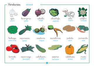 ��������             zarzavat




   ����         ���������        �������          ���������       ����       ��������
  usturoi         vânătă          ceapă                           ciuperci    conopidă
                                                    anghinare




�������        ���������        ��������          ���������      ������      ��������
salată verde     spanac           măslină           morcov        cartof       ardei




������          ���������       ���������          ������       ��������      ����
   roşie         sparanghel       dovlecel         castravete    dovleac      porumb

                                             ��
 