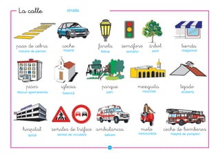 ��������                      strada




�������������              �����              ������      ��������      �����           ������
 trecere de pietoni        maşină             felinar      semafor        pom           magazinul




     �����                �������              ������            ��������              ������
blocuri apartamente                               parc               moschee            acoperiş
                           biserică




   ��������           ������������������ ����������                  ����       �����������������
                        semne de circulaţie     salvare          motocicletă      maşină de pompieri
       spital


                                                    ��
 