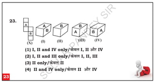23.
23
A
B
B
A
B
B A
(II) (III) (IV)
A
(X) (I)
B
(1) d
so
y
I, II v
k
Sj
IV
(2) I, II and III only/d
so
y
I, II, III
(3) II only/d
so
y
II
(4) II and IV only/d
so
y
II v
k
Sj
IV
I, II and IV only/
S
O
L
J
A
R
P
A
N
D
E
Y
S
I
R
 