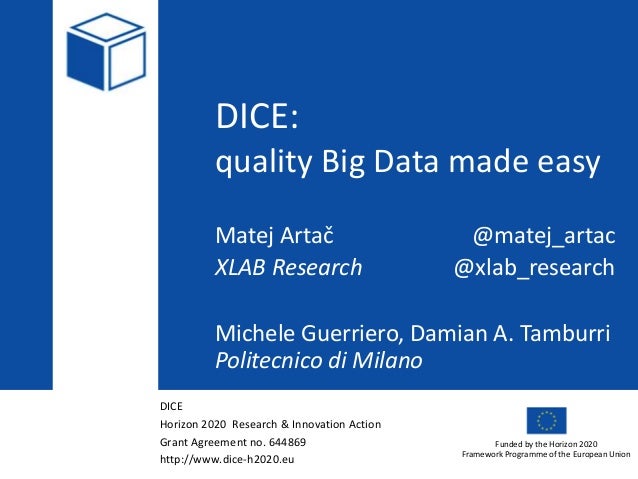 dice & cloudify – quality big data made easy dice & cloudify – quality big data made easy, Presentation templates