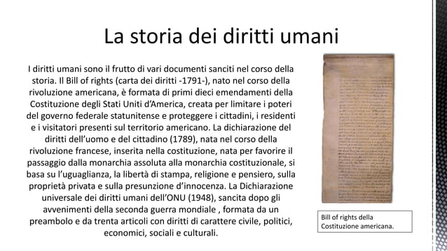 Dichiarazione dei diritti umani | PPTX
