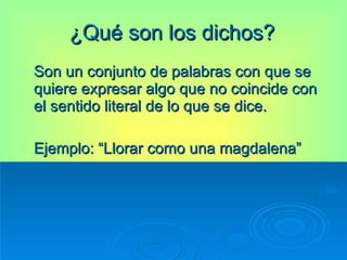 Dichos Refranes | PPT