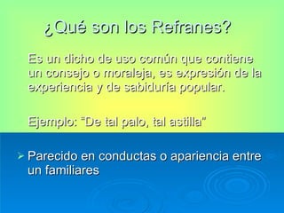 Dichos Refranes | PPT