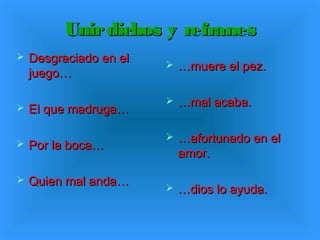 Dichos y refranes | PPT
