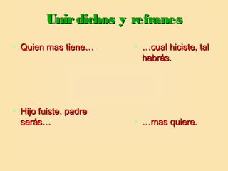 Dichos y refranes | PPT