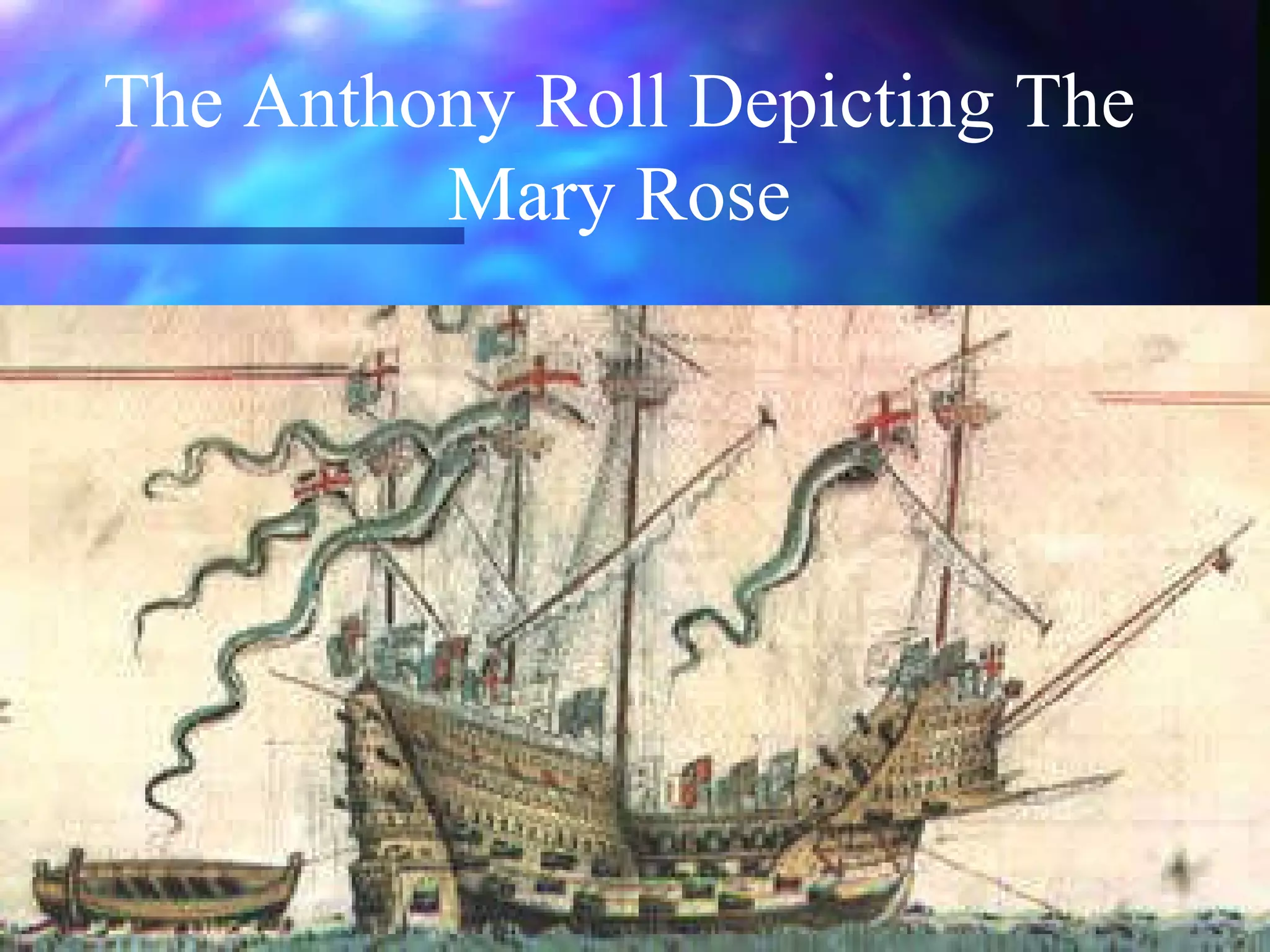 The Anthony Roll Depicting The Mary Rose 