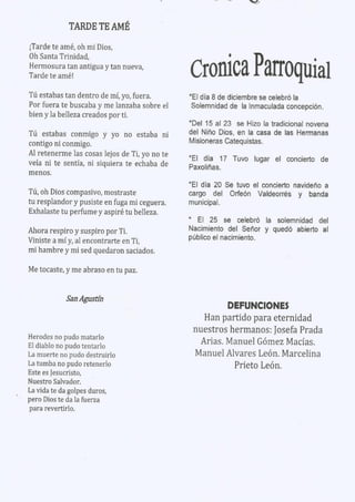 Información Parroquial