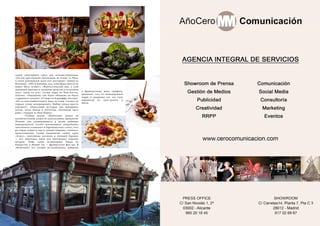 114 Bсе по-русски - Vse po russki Vse po russki - Bсе по-русски 115
к французскому шику трюфеля,
арманьяк, соус из помидорчиков
черри и покрывая все это чудо
карамелью из лука-шалота и
яблок.
самом популярном сайте для путешественников.
«Он как драгоценная жемчужина на пляже La Mata,
я смело рекомендую всем этот ресторан!» (Дэвид из
Испании). «Обслуживание, еда, атмосфера просто не
может быть лучше!»; «Фантастический вид, а хлеб
домашней выпечки и тигровые креветки в чесночном
соусе таяли во рту» (отзыв пары из Нью-Кастла,
Англия). «Ощущение, как будто обедаешь на борту
старинного галеона!» (Стюарт из Кардиффа, Англия).
«Из-за сногсшибательного вида на пляж столики на
террасе лучше резервировать. Выбор тапаса просто
огромен!»; «Идеальный ресторан для праздника,
всегда, когда бываю в Torrevieja, заказываю здесь
рыбу» (Адриан из Нью-Йорка).
	 Особый акцент «Barlovento» делает на
исключительной свежести используемых продуктов.
Помимо уже упоминавшихся и всеми любимых
морепродуктов (особо рекомендуем попробовать
запеченного осьминога в барловентском стиле), этот
ресторан славится еще и своими блюдами «земного»
происхождения. Самые знаменитые стейки сорта
«Агнус», запеченные козленок и молодой барашек
— вот идеальное меню для прохладных морских
вечеров. Плюс самое незаменимое блюдо на
Рождество и Новый год — французское фуа-гра. В
«Barlovento» его готовят по-особенному, добавляя
 