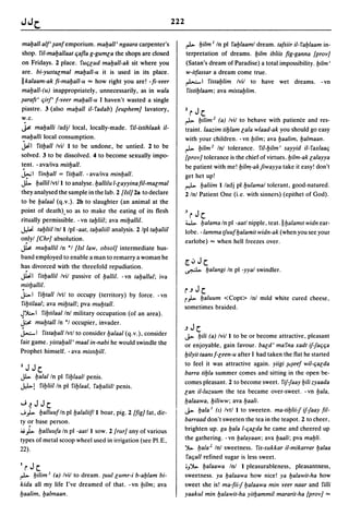 Dicionario arabe egipcio