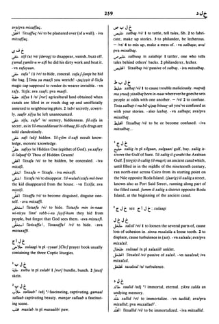 Dicionario arabe egipcio