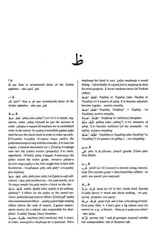 Dicionario arabe egipcio