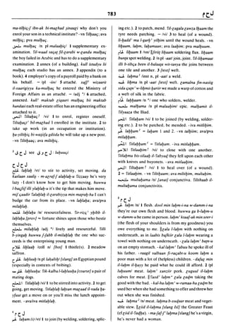 Dicionario arabe egipcio