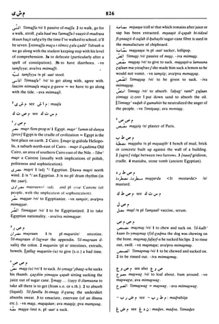 Dicionario arabe egipcio