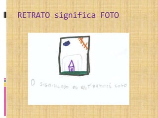 RETRATO significa FOTO
 