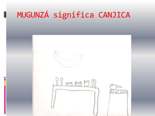 MUGUNZÁ significa CANJICA
 