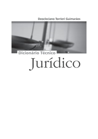 Dicionario tecnico juridico