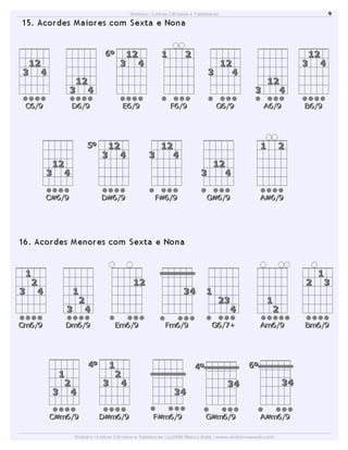 Dicionário de acordes de violão