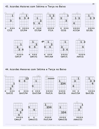 Dicionário de acordes de violão