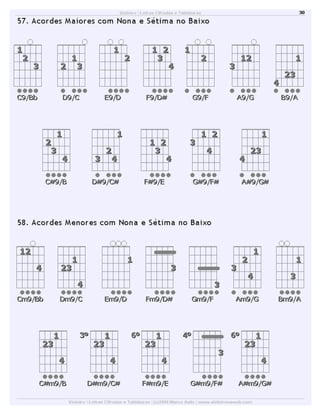 Dicionário de acordes de violão