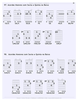 Dicionário de acordes de violão