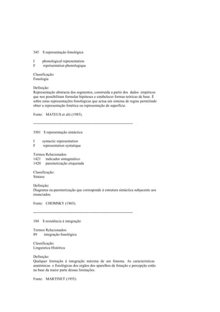 Dicionario de linguistica