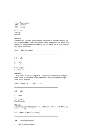 Dicionario de linguistica