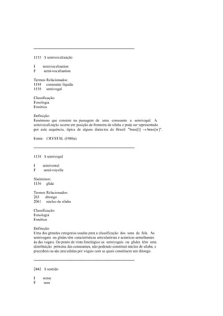 Dicionario de linguistica