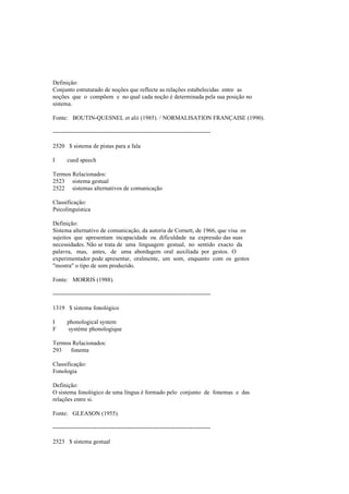 Dicionario de linguistica