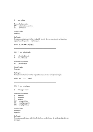 Dicionario de linguistica